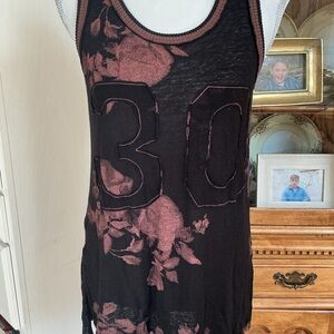 We The Free Women's Sleeveless Tank Top Size Xs Grunge Boho Festival Jersey